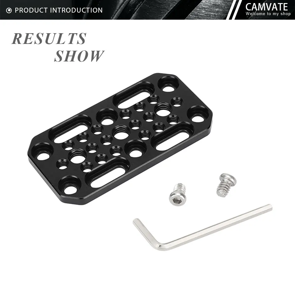 Multihole Cheese Plate Camera Mount Expansion Board With 1/4" & 3/8" Mounting Po