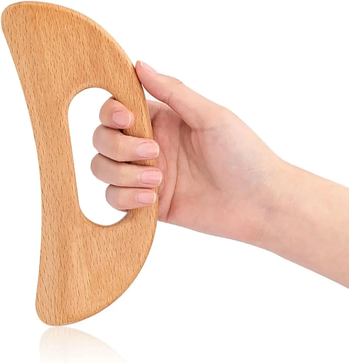 Natural Wooden Cellulite Massager Full Body Gua Sha Tool for Muscle Scraping And Back Massage-Wood Care