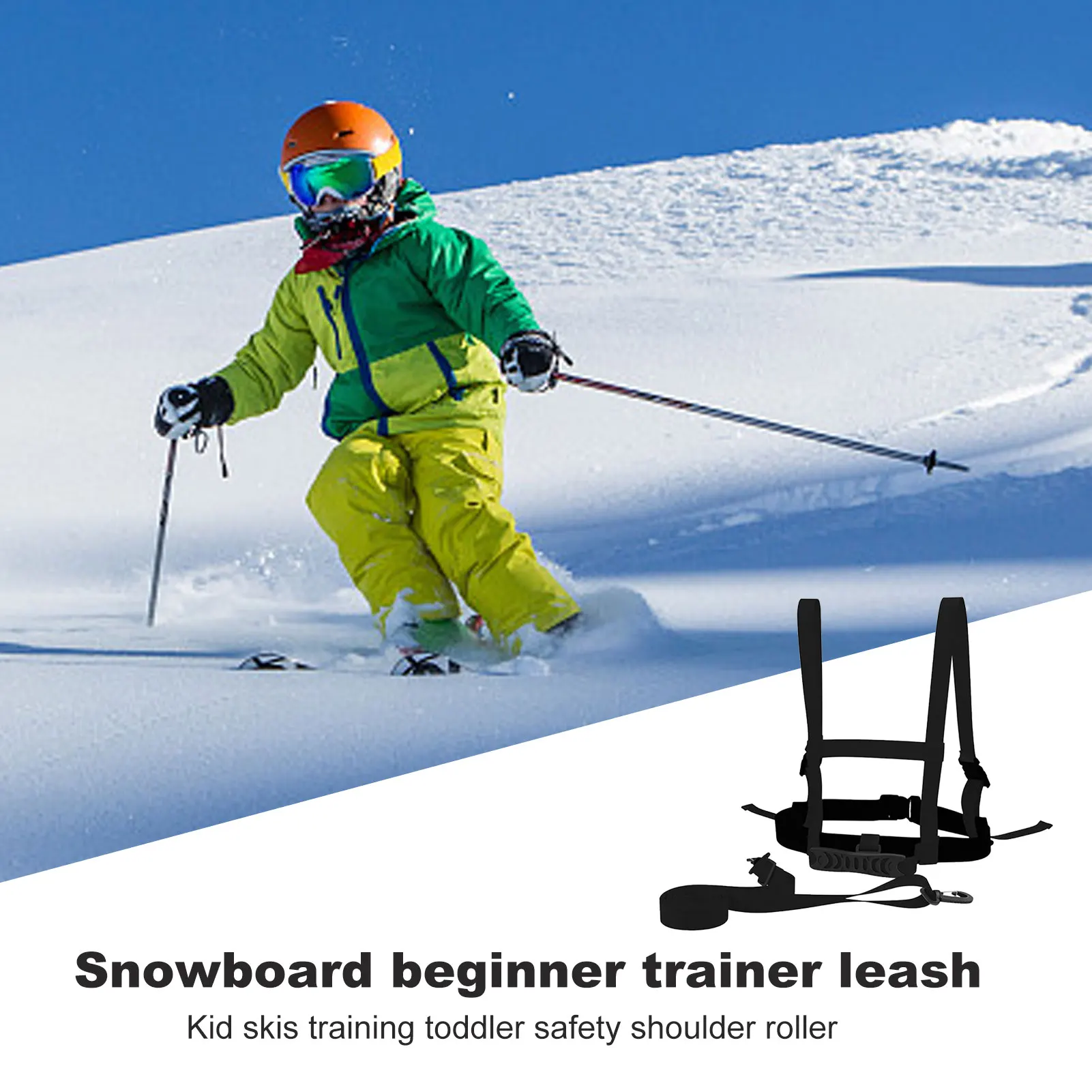 Ski Harness For Kids Snowboard Training Harness Children's Ski Training Straps Copilot Lift Halter Safety Belts Adjustable