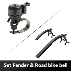 Enhanced Bicycle Mudguard - Quick Release Bike Fender for Gravel and Road Bikes (Fender and bell)