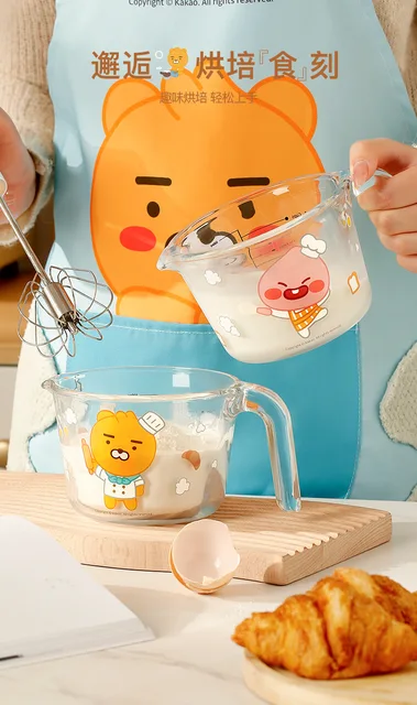 Kakao Friends Glass Mug and Two Paper Coasters Set Apeach