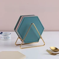Gold Triangle Heat Resistant Storage Rack Dishwasher Safe Bamboo Mat Organizer Base Layer Shelf Space Saving Kitchen Tool 1
