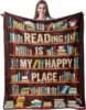 Book Lovers Gifts Blanket Amantes del libro Mantas Throw Book Club for Reading Lover Bookish Literary Gift Ideas Bookworm Gifts 1