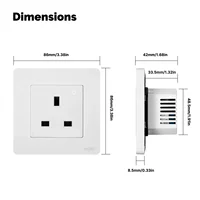 MOES Tuya ZigBee Smart Socket UK Wall Embedded Outlet Energy Monitor Indicator App Remote Control Voice Cotrol Alexa Google Home - Image 6