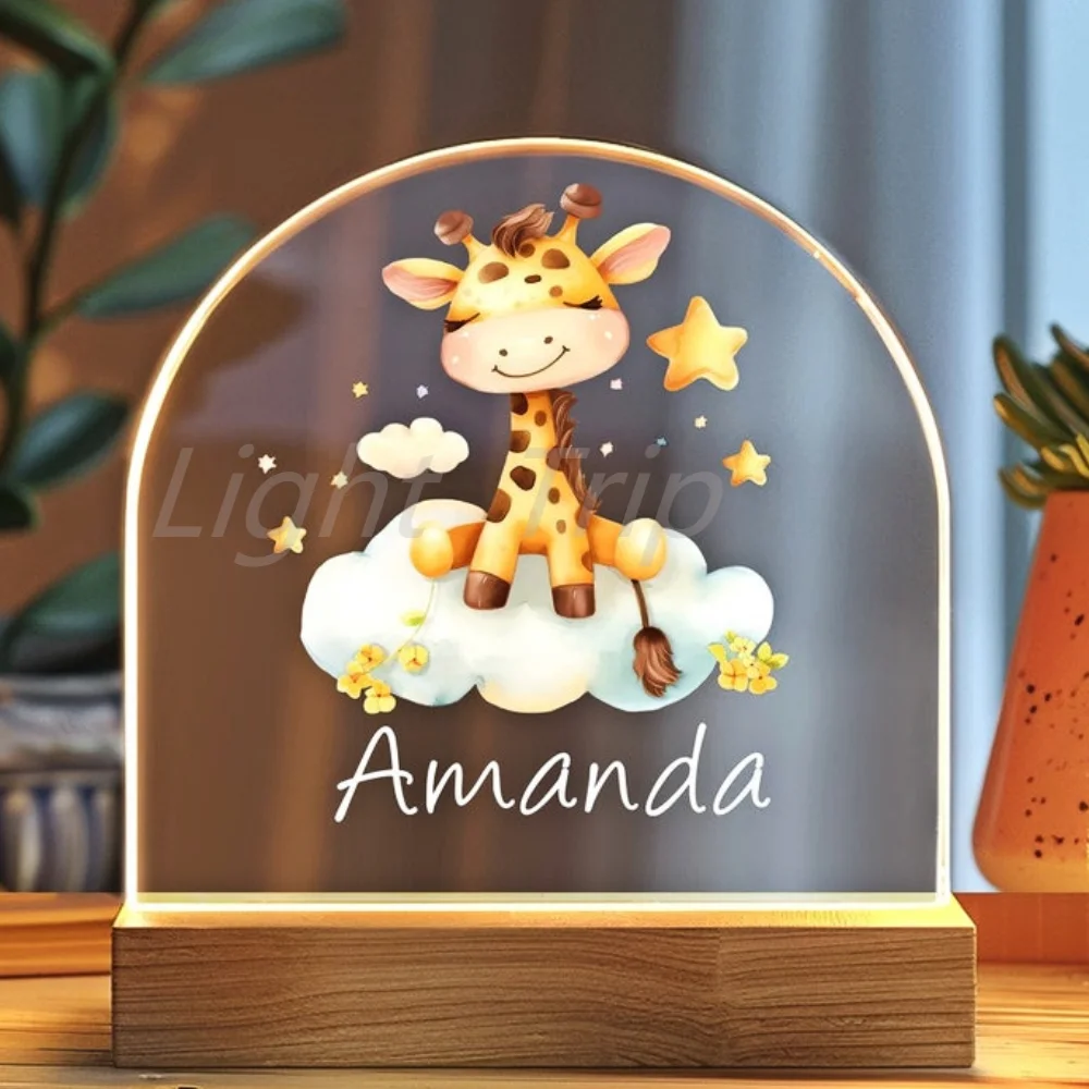 Personalized Night Light Customized Christmas Gift Gift for Birthday Girl Daughter Boy Him Baby Shower Dad Mom Her Boyfriend