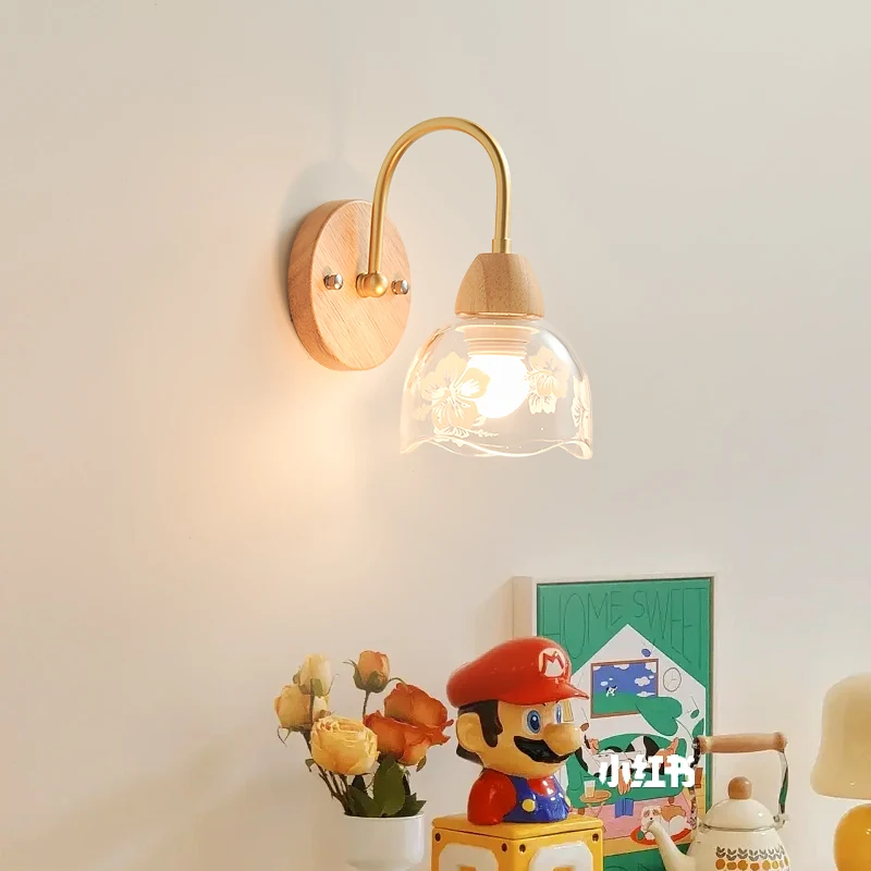 Modern minimalist wall lamp Nordic creative background light engineering decoration restaurant living room long pole wall lamps