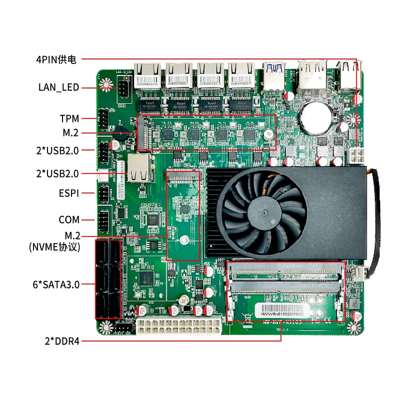 N5105  ھ Ʈ  NAS   6 SATA ǥ ITX 17CM Ƽ ϵ ũ Sata