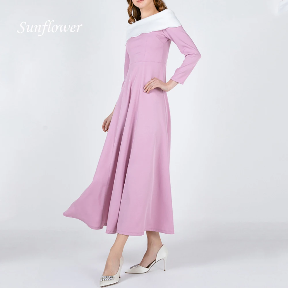 

Sunflower Pink Strapless Crepe A-LINE 2024 High Quality Ankle-Length Ocassion Gown Floor-Length Formal Evening Dress