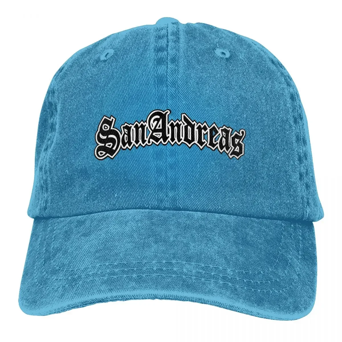 Classic GTA San Andreas Logo Baseball Cap Unisex Style Distressed Denim Sun  Cap Outdoor Running Golf Adjustable Caps Hat - AliExpress, image size:1200x1200