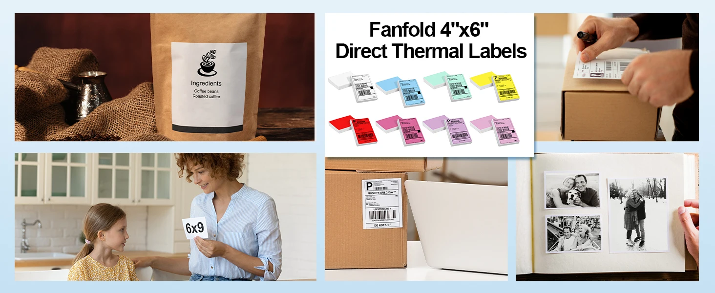 fanfold thermal labels