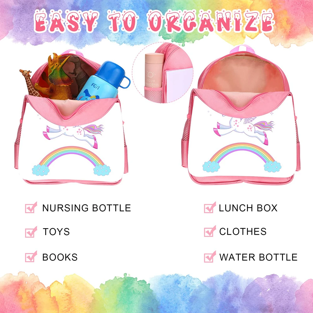Sublimation Blanks School Bags Children Primary School Backpacks Kids Book Bag For DIY Kids Children Gifts