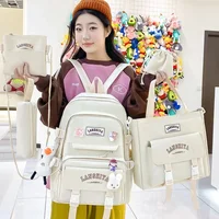 Forest Japanese Korean Harajuku Student Backpack High School Female Large Capacity Fashion Leisure Travel New Style Free Pendant