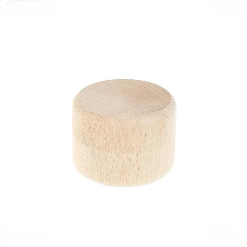 5/10PCS Round Wooden Wedding Ring Jewelry Trinket Box Baby Tooth Keepsake Wood Storage Container Case Gift Boxes Home Storage 5