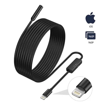 960P High Definition Endoscope Borescope Camera 5.5mm/8mm Diameter  Hook Magnet for iPhone iPad Android Video Inspection Tool 1