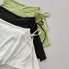 Sports Yoga Skirt Badminton Tennis Skirt Pants Half-body Quick Drying Pocket Skirt Side Split Strap Skirt Pants For Outwear 2