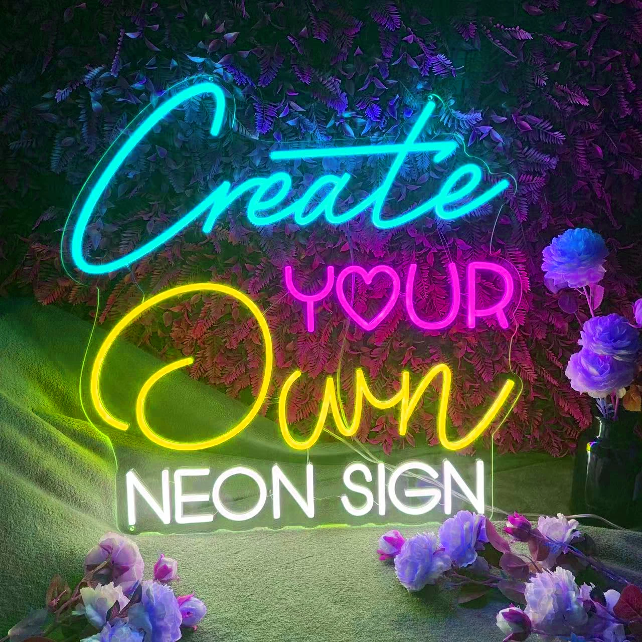 CustomNeonSignLightNeonNameForKidsLargeLEDNeonSignCustom