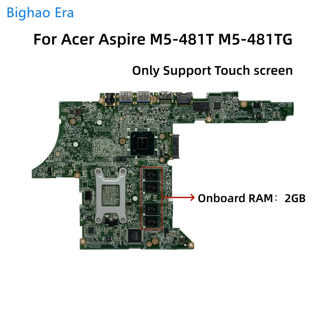 Placa-mãe Portátil para Acer Aspire Da0z09mbah0 M5481g M5-481ptg M5-481tg M5-481pt i3 i5 i7 Cpu 2gb Ram Gt640m Gb-gpu - Imagem 3