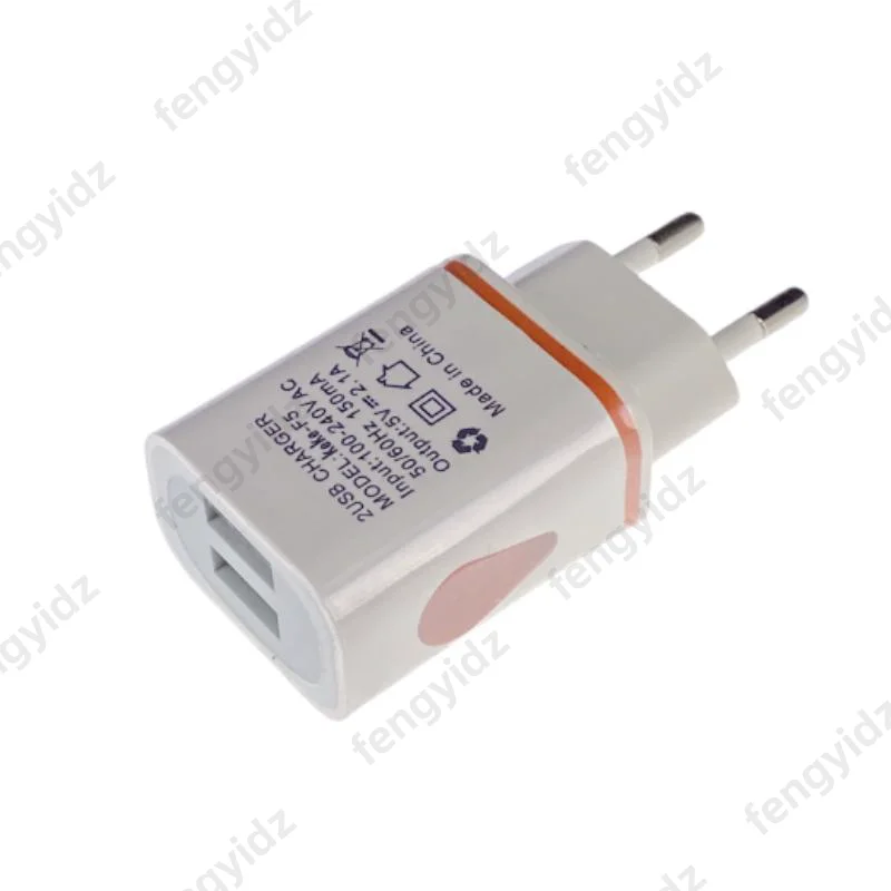 USB Wall Charger for Samsung Xiaomi Dual Port 2A Output Travel Plug Power Adapter Compatible for Phone