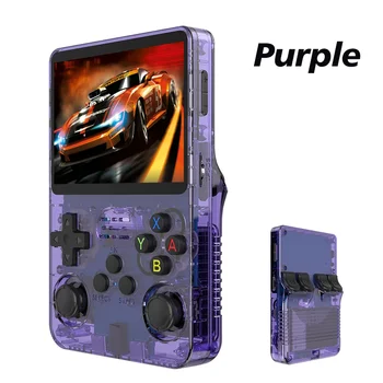 Console di Gioco Portatile Retrò con Sistema Linux, Schermo IPS da 3,5 Pollici, R35s Pro, Lettore Video Tascabile, 64GB/128GB di Giochi