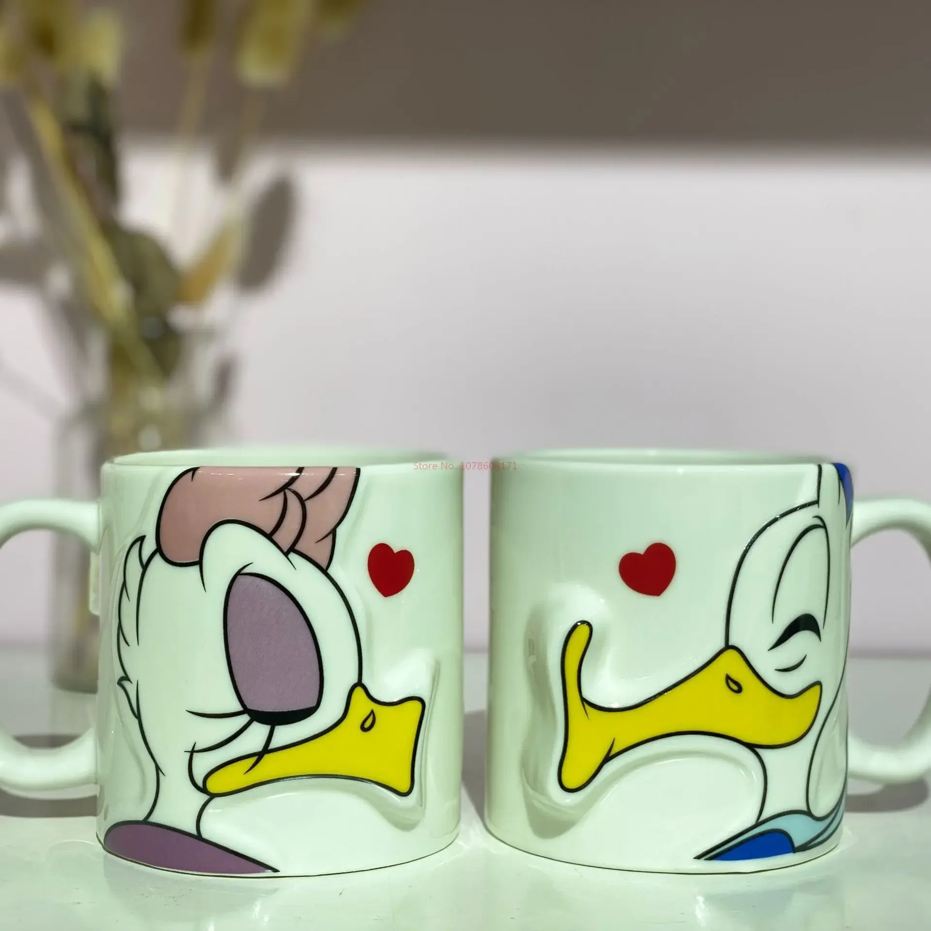 Disney Mickey Minnie Donald Duck Ceramic Cup Mug Couple Cup Coffee Cup Pack Of 2