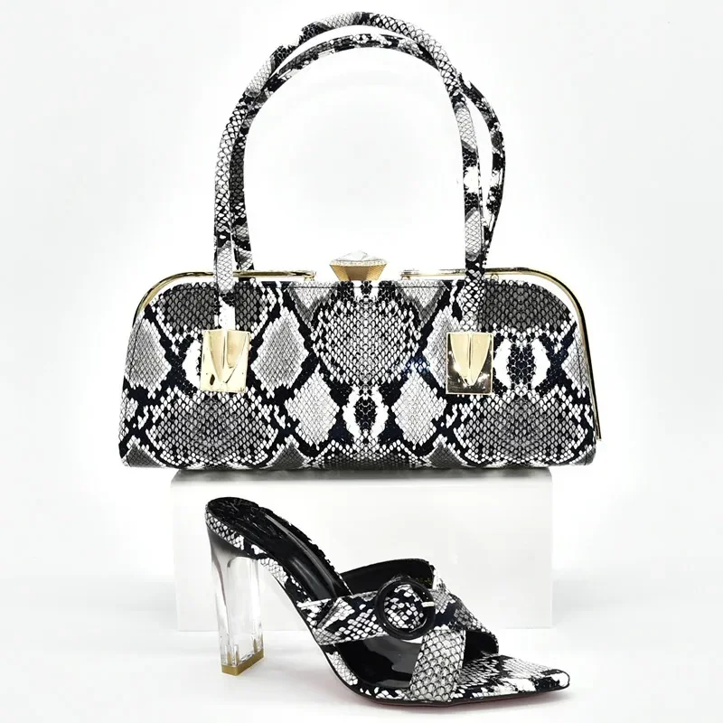 

Nigerian Shoes and Matching Bags Italian Ladies Shoes and Bags To Match Set Decorated with Appliques Plus Size Shoes Women Heel