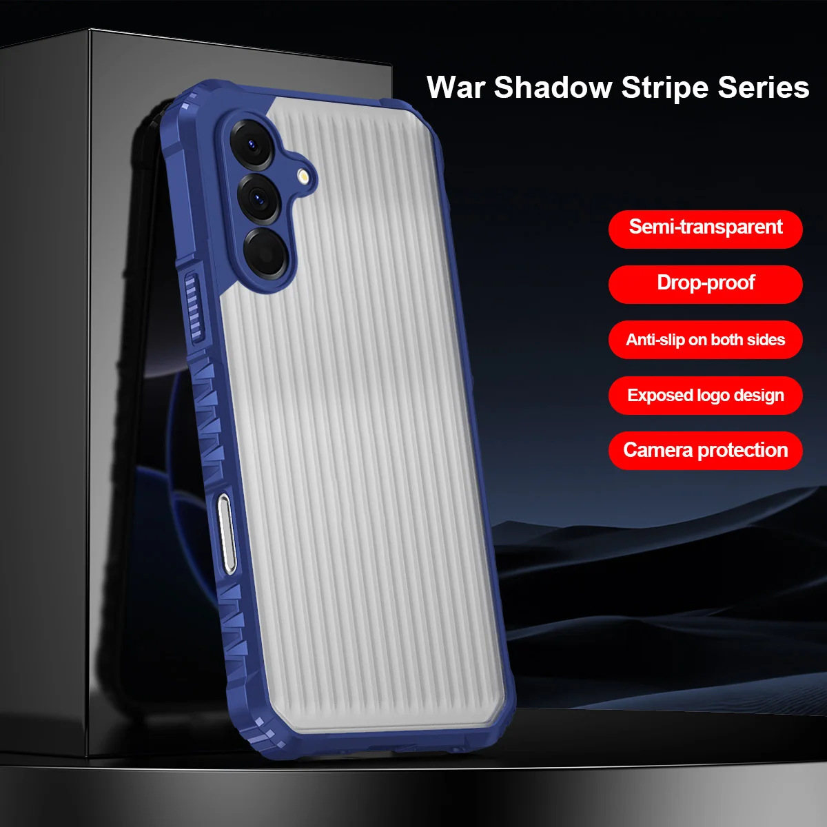 Enhanced Armor Stripes Phone Case with Four-Corner Protection