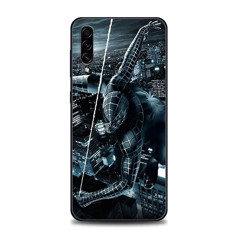 Cartoon Marvel Venom Spiderman Samsung Case for A10 e S A20 A30 A30s A40 A50 A60 A70 A80 A90 5G A7 A8 2018 Soft Silicone silicone cover with s pen Cases For Samsung