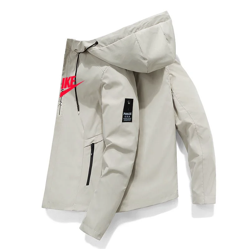 2024 New Spring And Autumn Brand Men's Windproof Zipper Jacket Casual High Quality Hooded Baseball Jacket Outdoor Sports Jacket 36