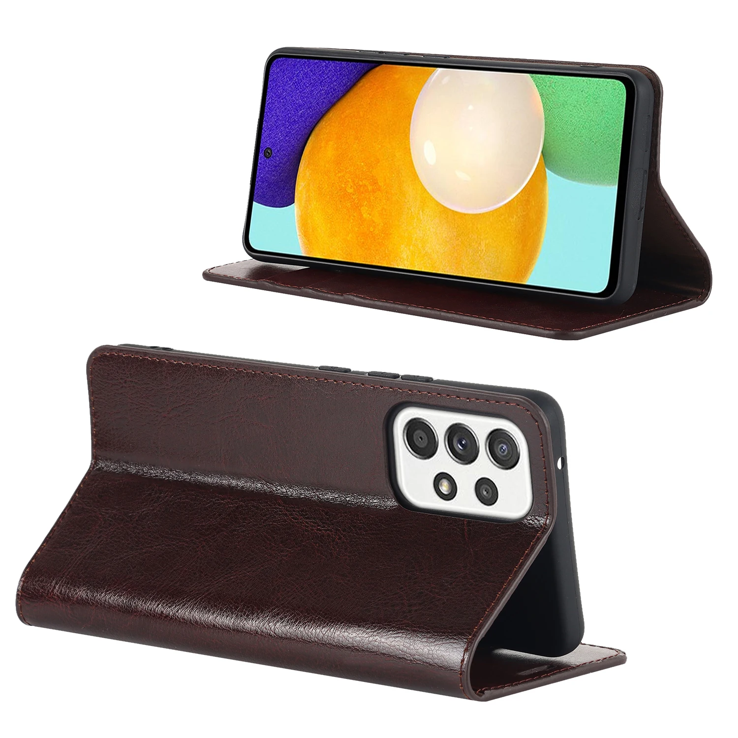 360 натуральная кожа кожаный чехол противоударный Флип Бумажник Книга ...