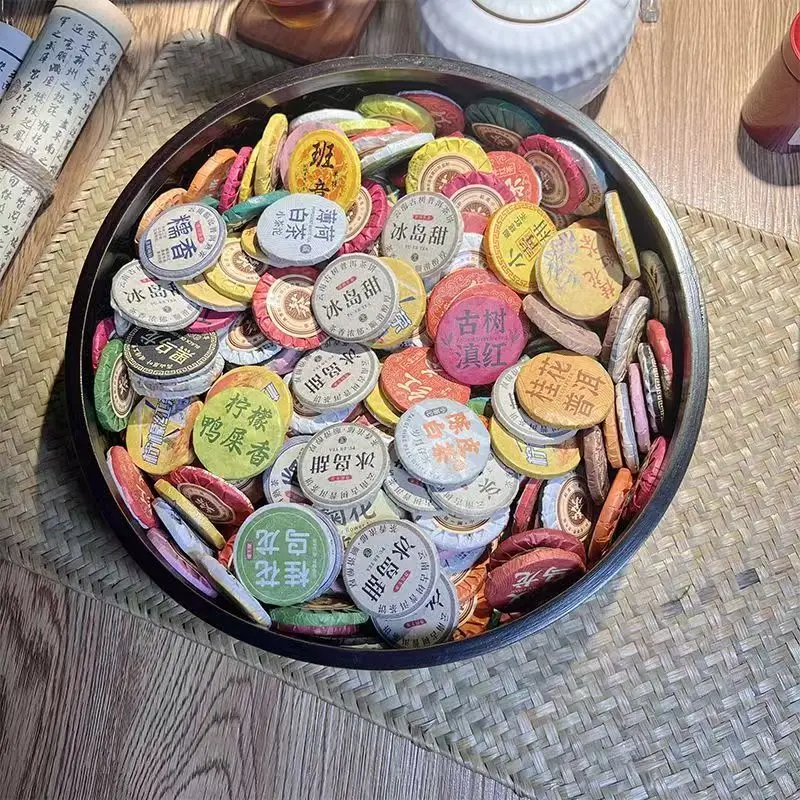 لتقوم بها بنفسك زخرفة دائرية Puer كعكة الشاي الصغي...