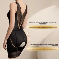 Thin Breathable Shapewear Bodysuit Waist Trainer Slimming Sculpting Underwear Full Body Compression Suit for Weight Loss