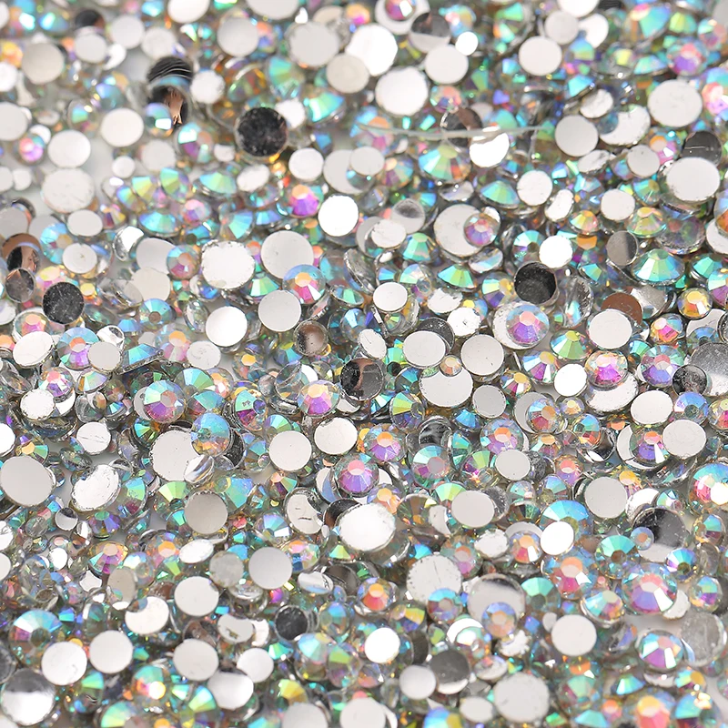 5mm Iridescent Stick on Rhinestones (200)*