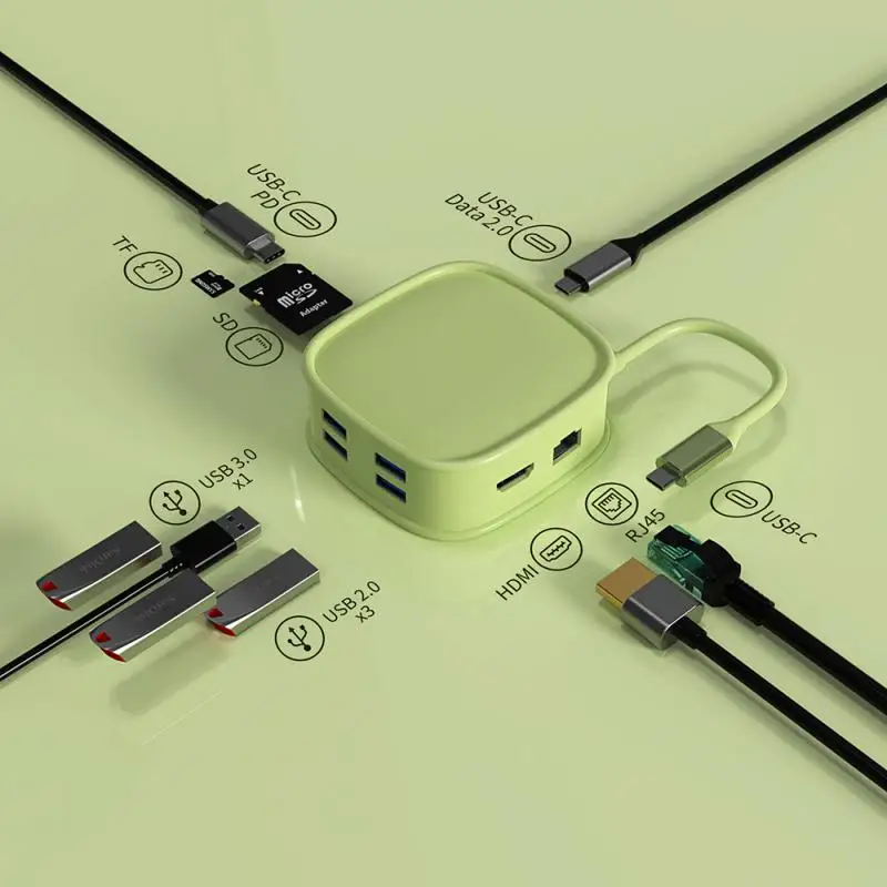 

Док-станция Usb 3,0, разветвитель, несколько портов, Type C