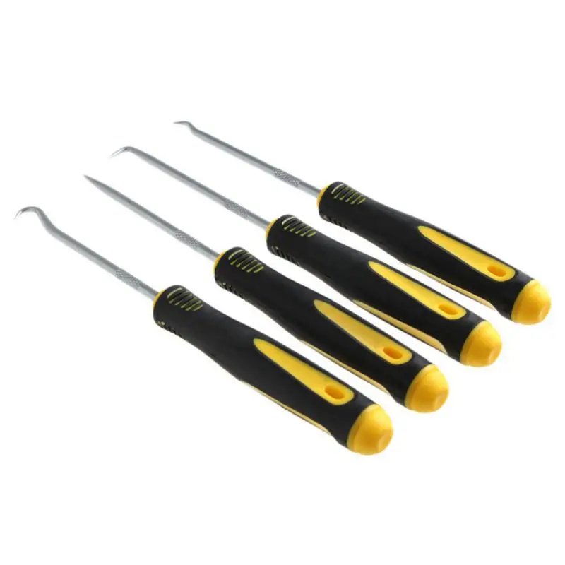 4Pcs 240mm Car Auto Vehicle Oil Seal Screwdrivers Set O-Ring Seal Gasket Puller Remover Pick Hooks Tools Sealing Tools oil seal screwdrivers o ring seal set