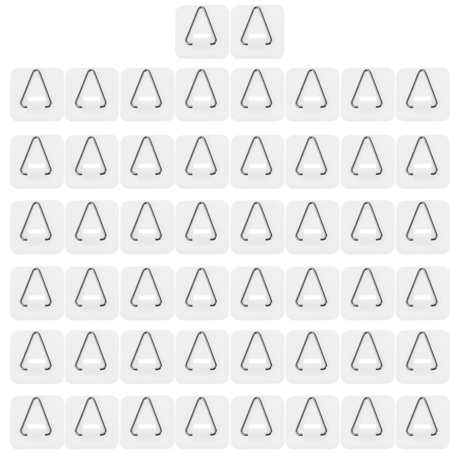 

50 Pcs Pallet Hook up Plate Stand No Nail Wall Hangers Plastic Vertical Holders