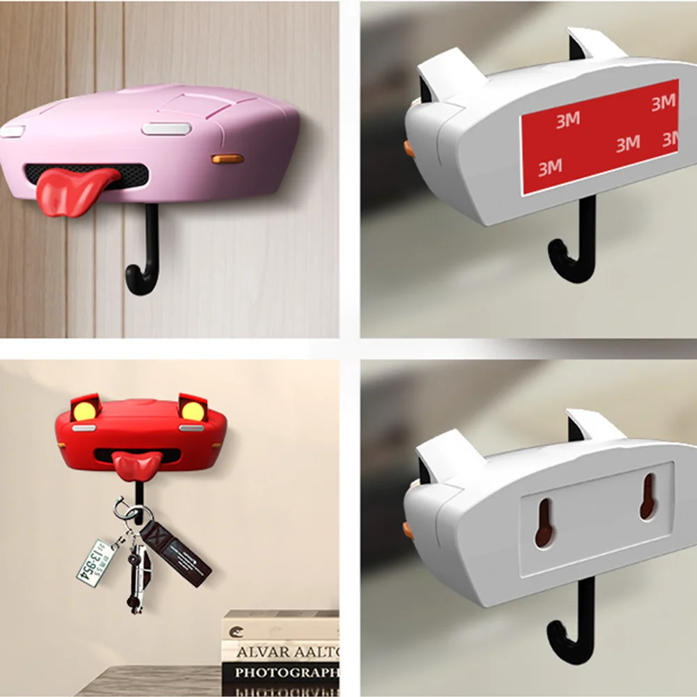 AE86 and Funny Miata Key Hooker Vintage Ride Car Pop Up Lights Open Headlights Key Holder Organizer with Hooks phone keychain