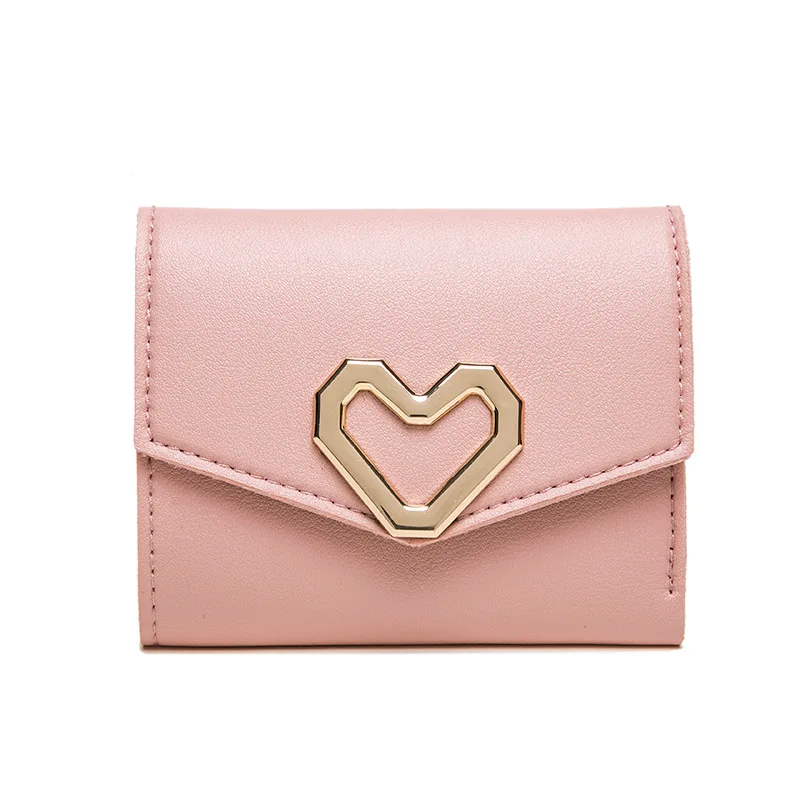 Lady Bag Wallet 2025 New Design Triple-Fold Heart Zero Wallet Handbag For Women