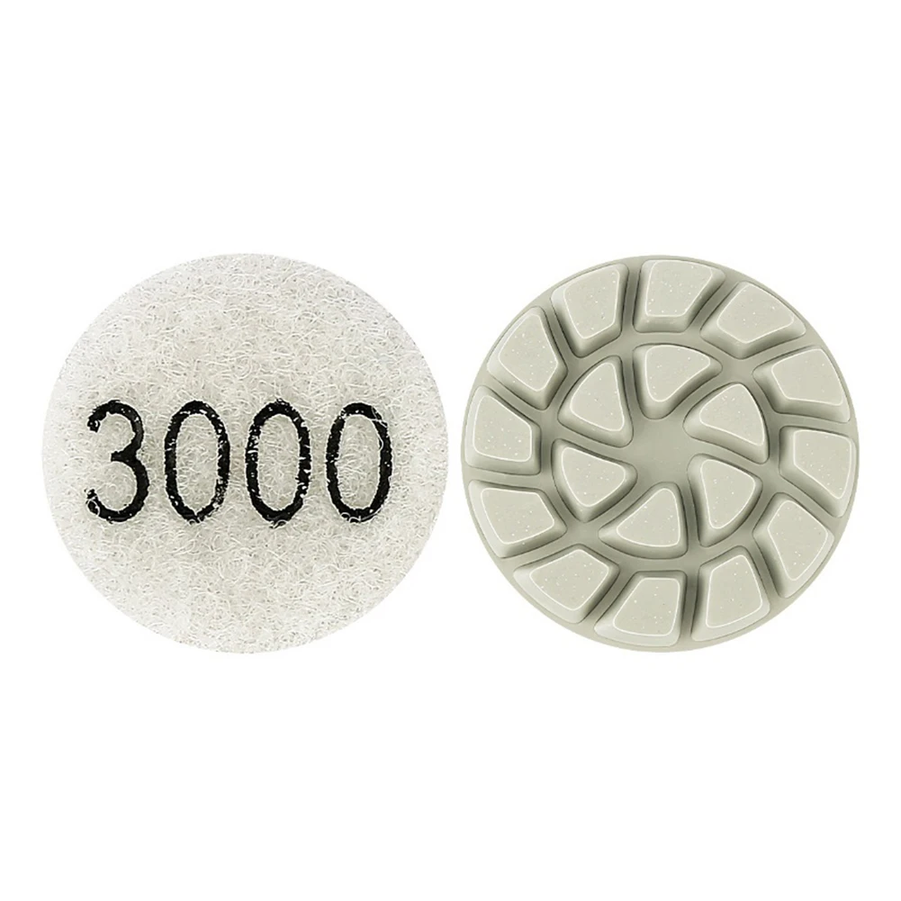 Premium 1-Inch Polishing Pad for Wet/Dry Use - Ideal for Marble, Granite, and Concrete Surfaces