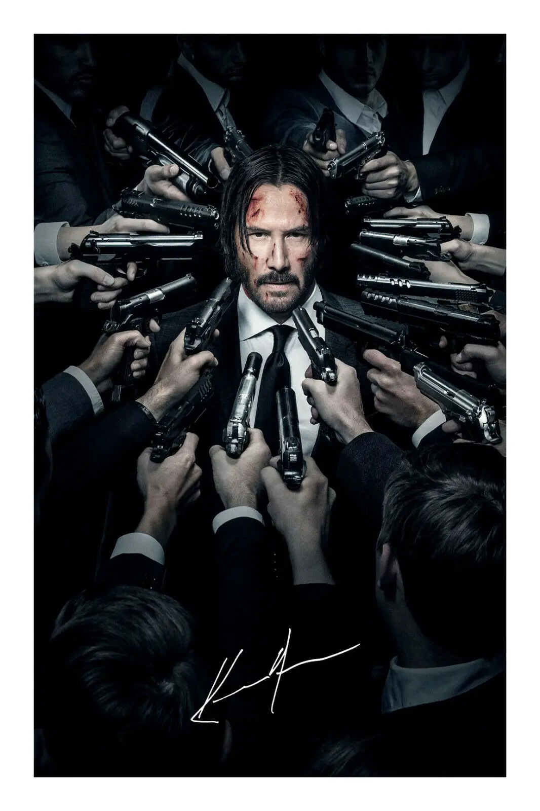 

Джон фитиль, подписанный на фотографию, Шелковый постер с художественным принтом для украшения стен вашего дома, 24x36 дюймов