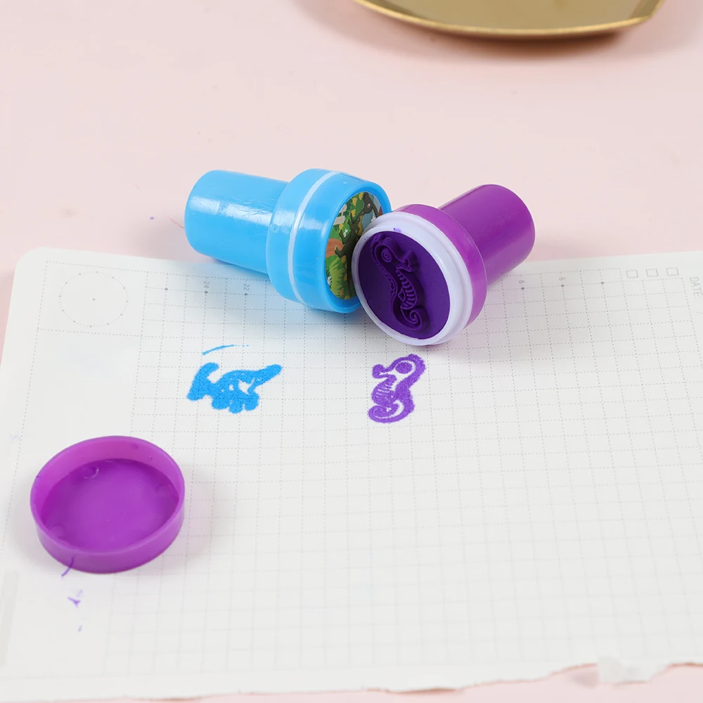 Cute Mixed Animal Dinosaur Self-ink Stamps Toy Kids Birthday Party Favors Christmas Easter Party Goodie Bag Pinata Fillers 30Pcs self ink stamps party toys toy gift filler