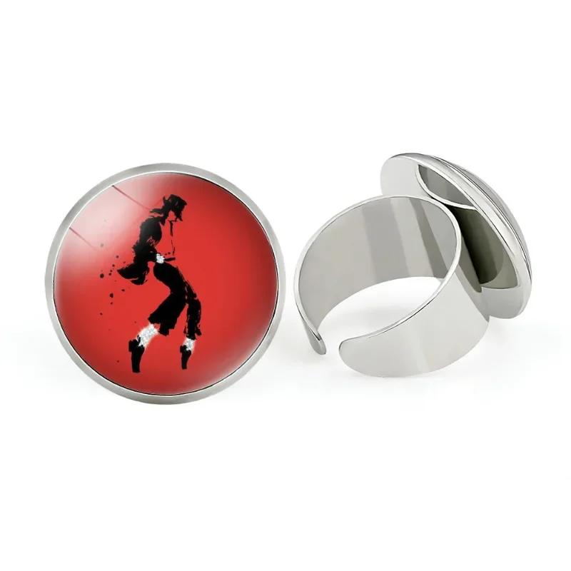 Adjustable Open Ring Michael Jackson Rock Singer Style Metal Ring Fashionable Jewelry Accessory from Mainland China