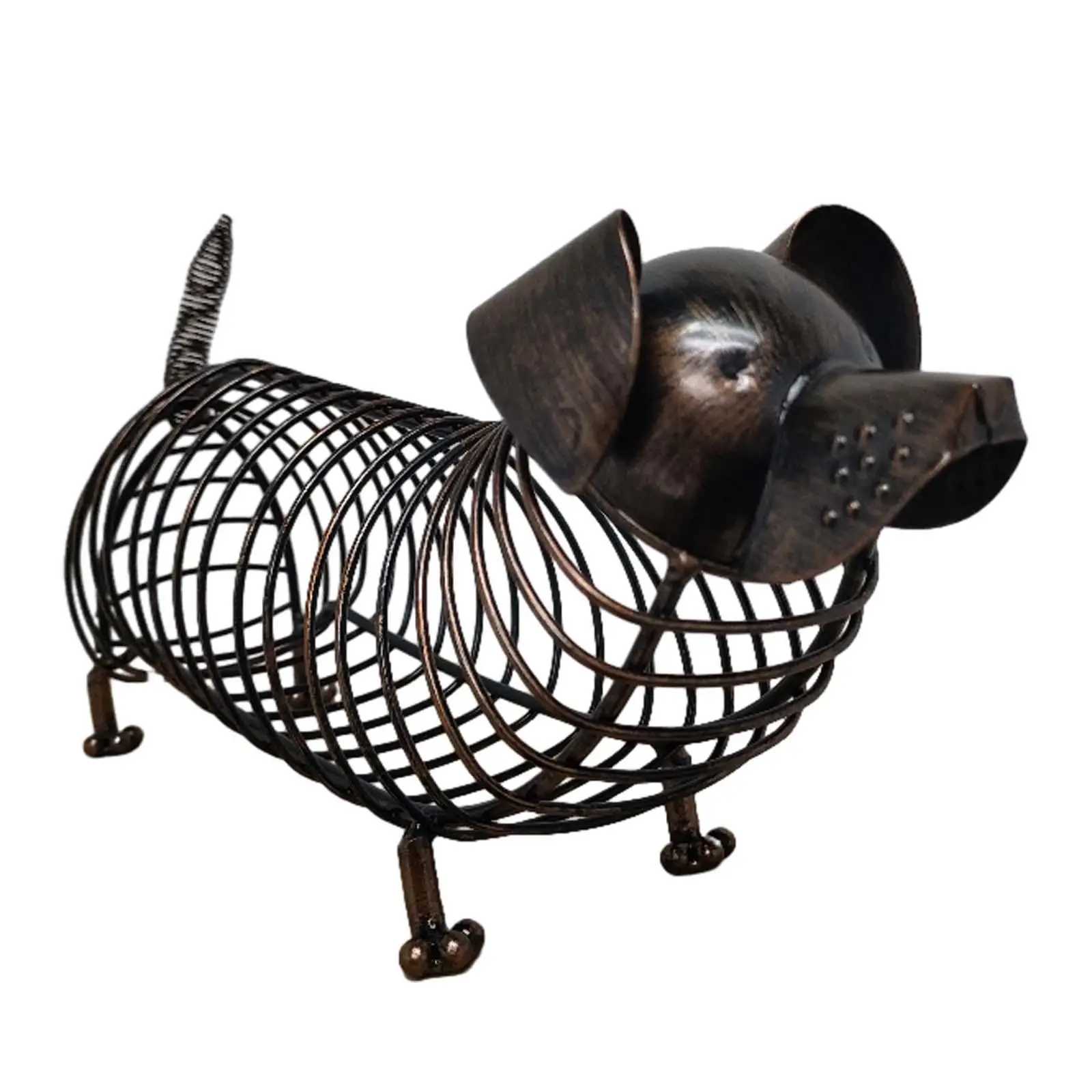Dachshund Cork Holder Farmhouse Metal Wine Cork Holder Ornament Wine Stopper Display Rack for Home Bar Decor Kitchen Decor