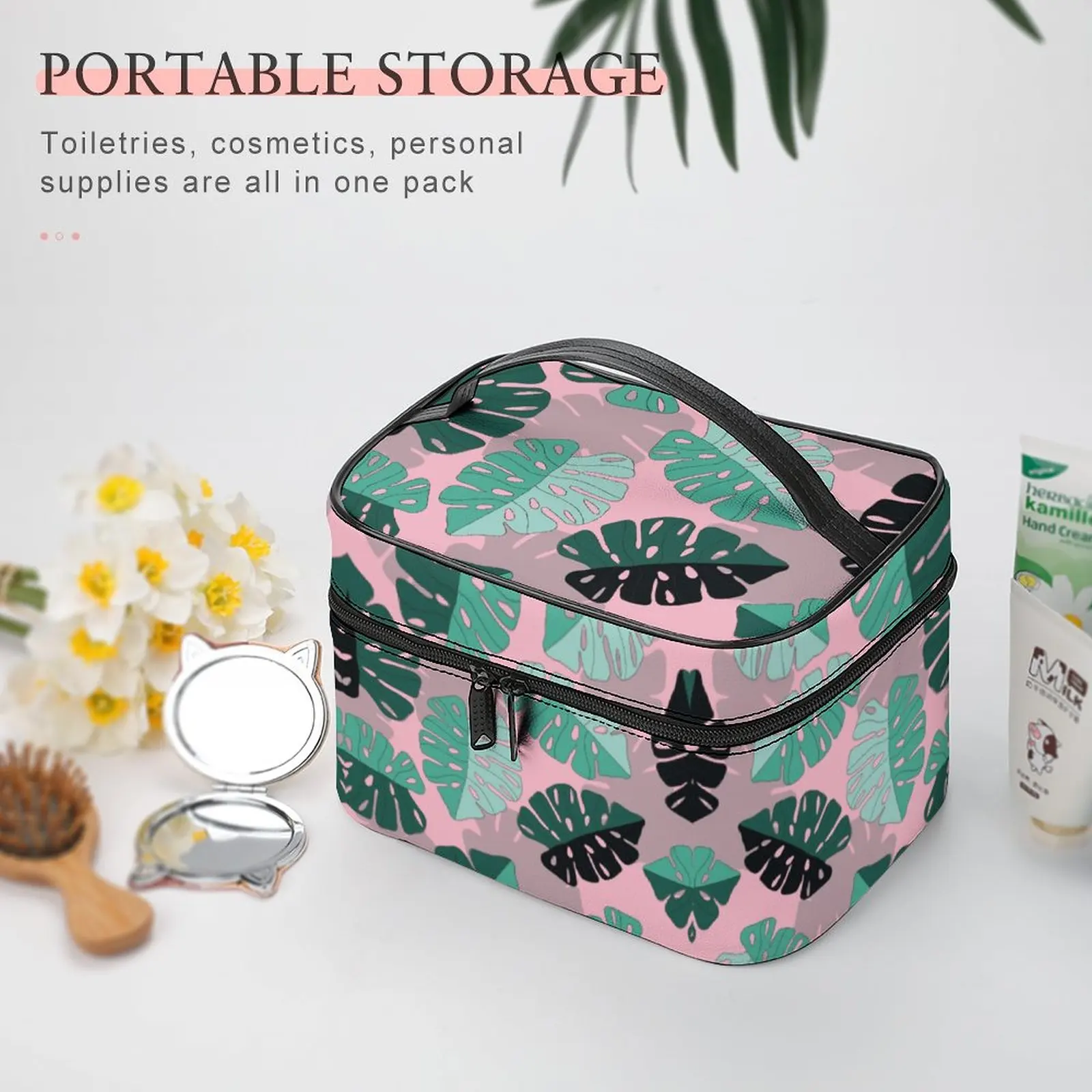 Customized Pattern Makeup Bag Outdoor Travel Makeup Bag Women Multifunction Cosmetic Bag Women Portable Travel Wash Bag