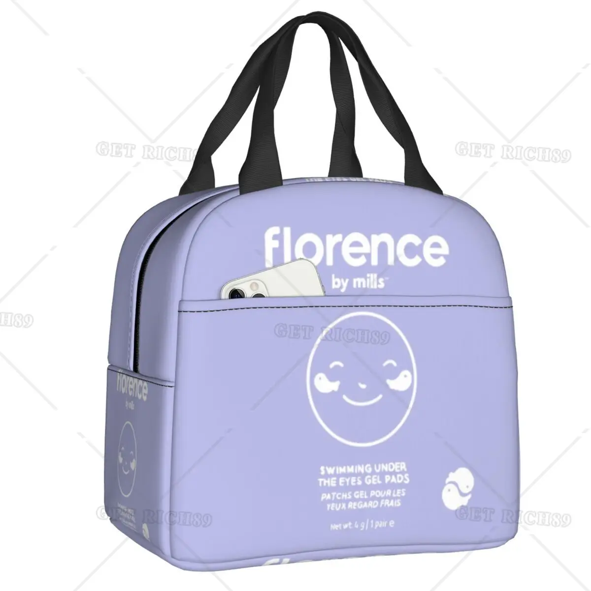 

Custom Florence By Mills Lunch Bag Women Thermal Cooler Insulated Lunch Box for Kids School Work Picnic Food Tote Bags