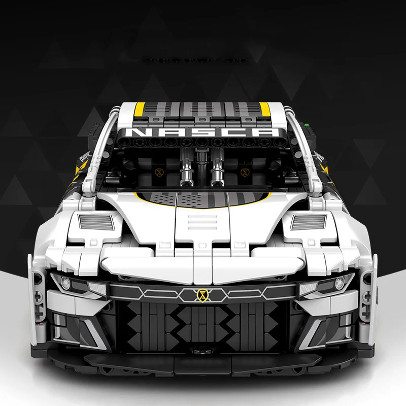 기술 1:14 스케일 라디오 원격 제어 슈퍼카 카마로, 미국 머슬 스포츠카, 빌드 블록, RC 차량 브릭 장난감, 2.4GHz