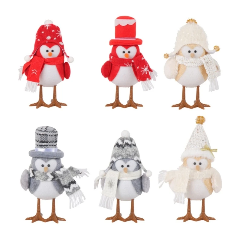 

Искусственные Птицы, наружная Рождественская фигурка, яркая ваша внешняя пространство, пластиковые птицы, садовый декор для рождественского праздника, подарок