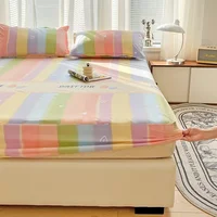 Rainbow Cartoon Mattress Covers Soft & Comfy Fitted Sheets Set with Elastic Bedding Cover for Bedroom, Guest Room, Dorm Decor 2