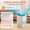 VEVOR Evaporative Humidifiers Mist-Free Cool Moisture Humidifier&Air Purifier for Whole House up to 473.6 sqft for Bedroom Home 4