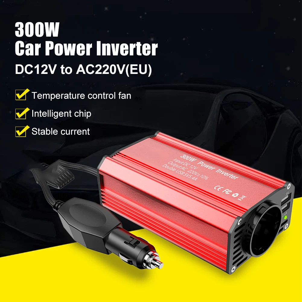 Inversor 300W 12V/220V + conector USB