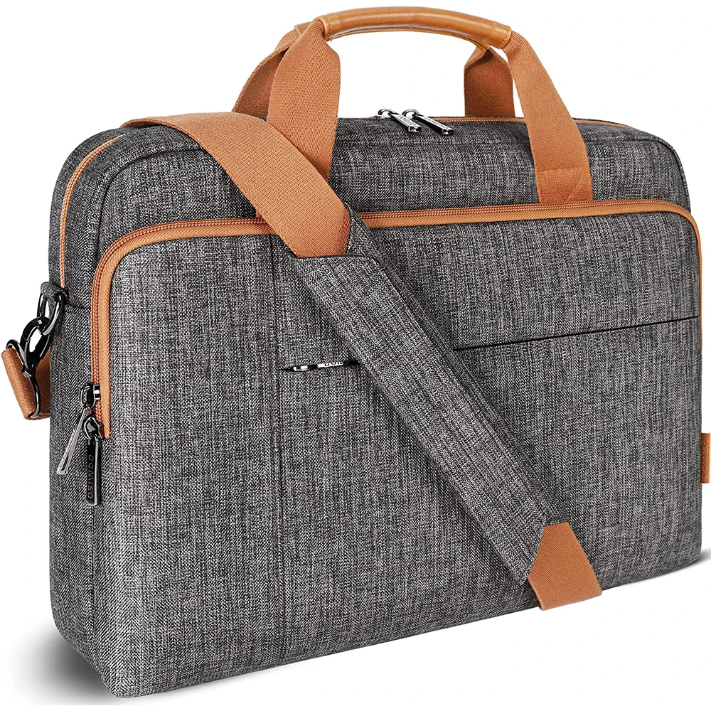 sac bandoulière pour ordinateur portable sacoche étanche pour ordinateur gris